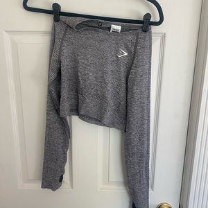 Gymshark long sleeve workout crop top